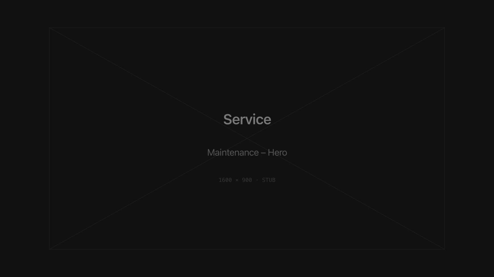 Website maintenance dashboard and support workflow
